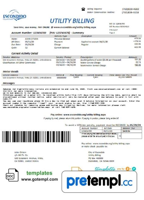 escondido utility billing|city of escondido utility payment.